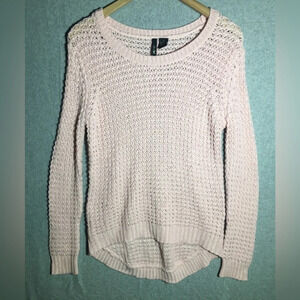 Womens Ultra Flirt Sweater Pink Knit Transitional Weather Casual Flattering